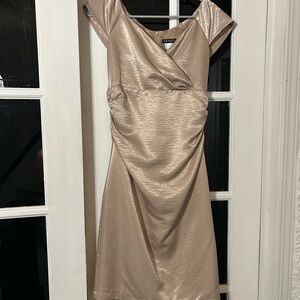 VENUS Shimmering Tan Midi Dress